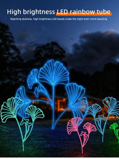 Custom Design Simulated Plant Christmas Home Wedding Party Garden Lawn Decoration Led Lighting