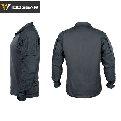 IDOGEAR UFS Tactical Shirt BDU Combat Clothes With Elbow Pads Slight Elasticity  Shirt Breathable 3116