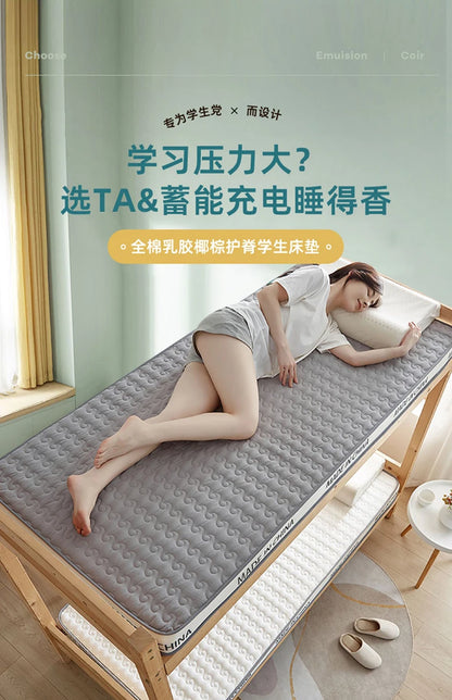 Cotton coconut mattress soft cushion latex household thickened spine protection soft mat tatami sponge mat for rent room special