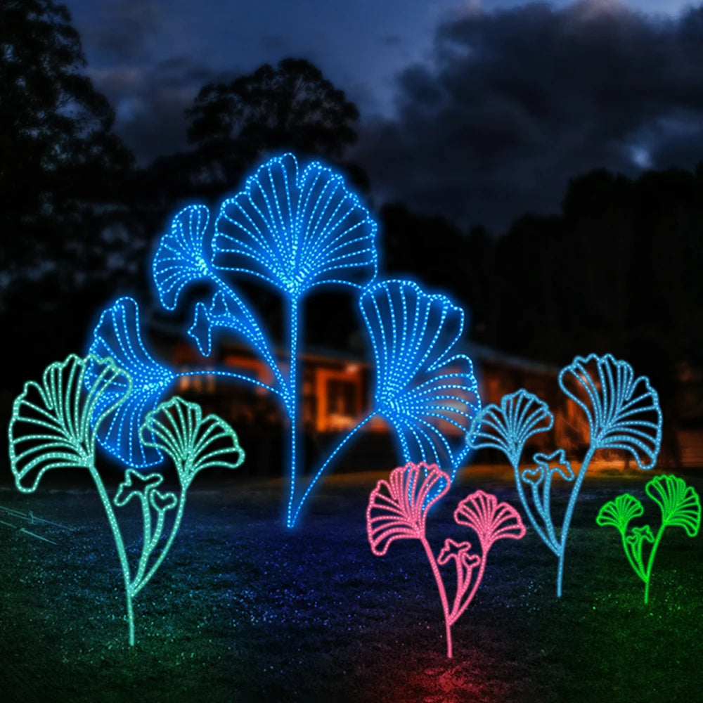 Custom Design Simulated Plant Christmas Home Wedding Party Garden Lawn Decoration Led Lighting