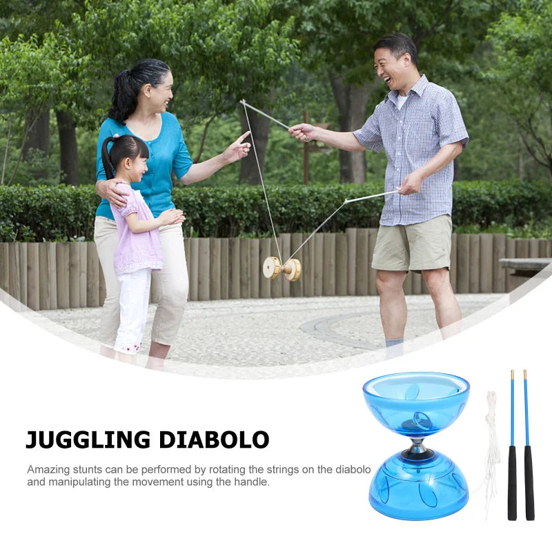 Yo-yo Double-headed Diabolo Toddler Outdoor Toys Kids Chinese Soft Rubber Juggling Professional