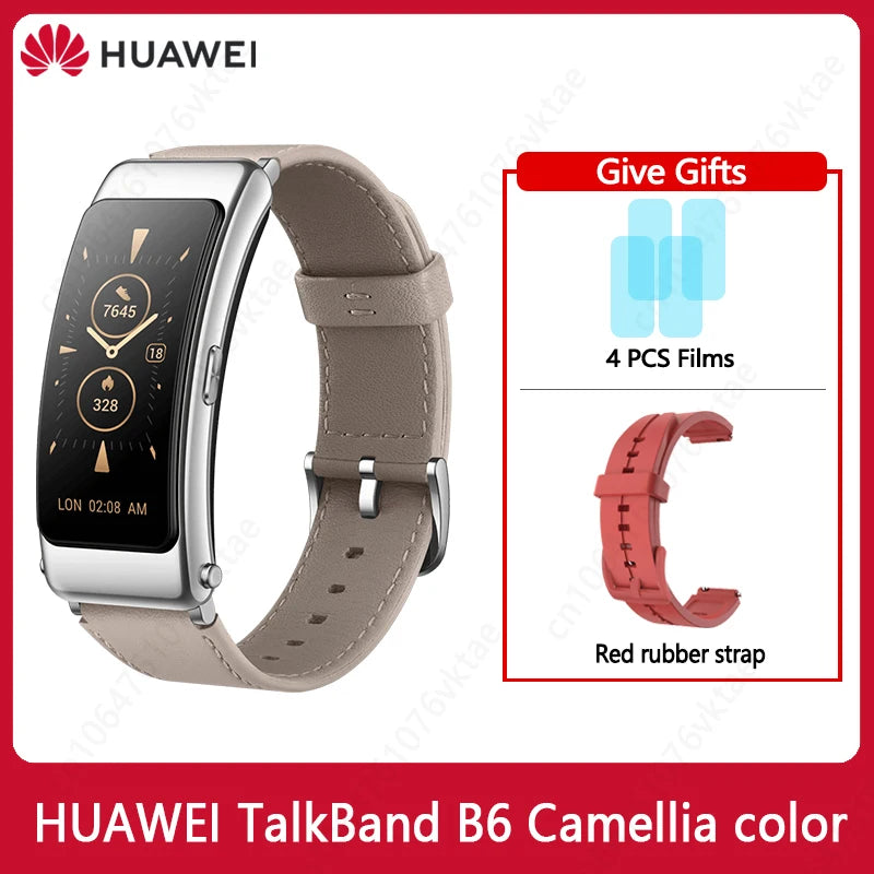 Huawei TalkBand B6 Smart Wristband Bluetooth 5.2 1.53 Inch AMOLED Screen Kirin A1 Processor Call Earphone Talk Band