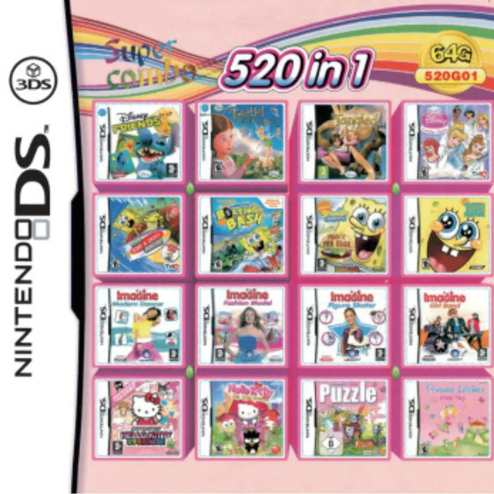 3DS NDS Game Card Combined Card 23 In 1 NDS Combined Card NDS Cassette 482 IN1 280 4300 0