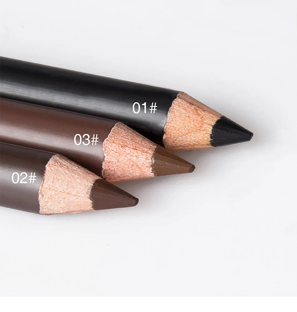 6/12Pcs Waterproof Eye Brow Pencil Professional Women Eye Makeup Pen Easy Color Beauty Cosmetic Beginner Practice Eyebrow Tools