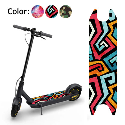 Self-Adhesive Scooter Pedal Sandpaper Footboard Sticker PVC Waterproof For Ninebot MAX‑G30 Aloof/Camouflage/Graffiti Tape