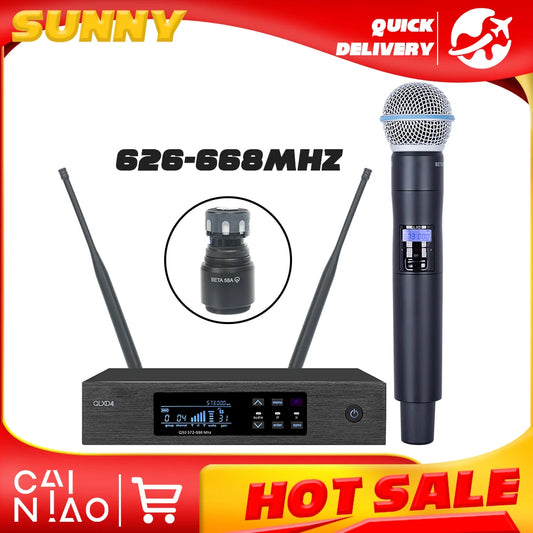 QLXD4 QLXD24 BETA58A BETA58 UHF  wireless microphone Digital long distance System Performance Singing Microphone