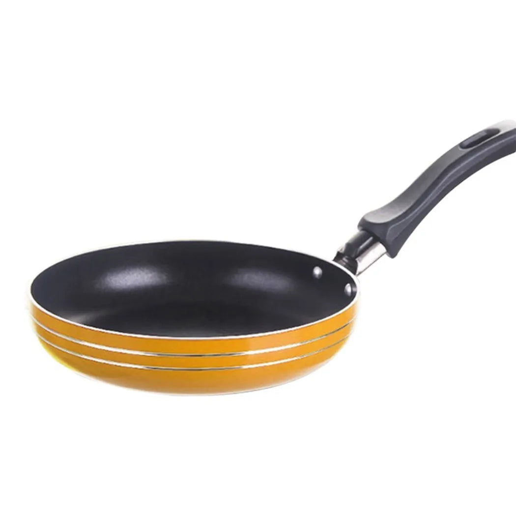 12cm/14cm/16cm Mini Frying Pan Non-Stick Steel Frypan Pot Saucepan Random Color For Cookware Kitchen Cookware