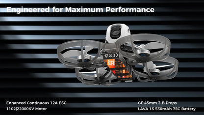 BETAFPV Meteor75 Pro O4 Brushless Whoop Quadcopter 1102 22000KV Motor Matrix 1S 3IN1 HD FC