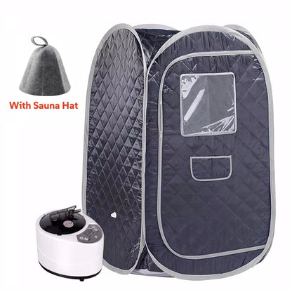 Portable Steam Sauna Full Body Personal Home Spa Foldable Saunas Tent with 3L & 1000W Steam Generator