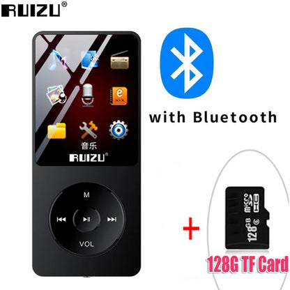 100% Original RUIZU X02  MP3 Player  With 1.8 Inch Screen Can Play 100 hours, 8gb With FM,E-Book,Clock,Data music player