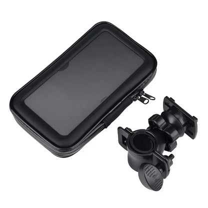 Waterproof Bicycle Phone Holder Motorcycle Bike Handlebar Phone Case Bag for iPhone 15 14 Pro Max Samsung Bike Phone Stand Mount