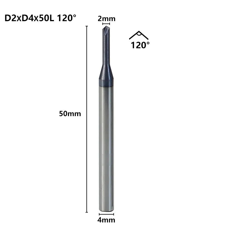 3 Flute Chamfer Milling Cutter 60/90/120 Degrees CNC Router Bit 2-12mm Carbide Chamfering End Mill CNC Engraving Milling Tool