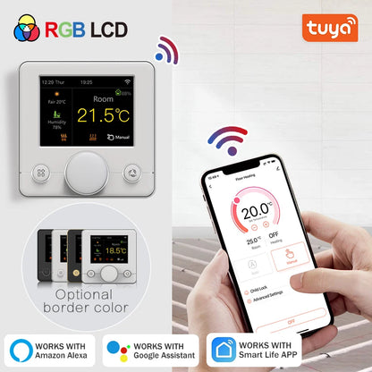 Tuya Wifi Thermostat Smart Thermostat Gas Boiler Water Floor Heating Termostato Digital Temperature Controller Smart Life Alexa