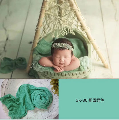 3 Meter seersucker wrap for newborn photography props,stretch baby wrap for photo shoot