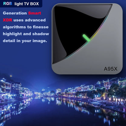 A95X Smart TV BOX  F3 Air 4K 2.4G/5G Dual Wifi RGB Light Amlogic S905X3 4GB 32GB 64GB  Android 9.0 Media Player Set Top TV Box