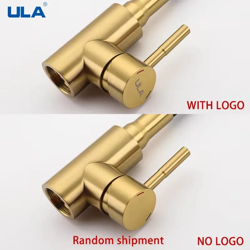 ULA Stainless Steel Kitchen Faucet Kitchen Sink Faucet Hot Cold Water Sink Mixer Tap Colorful Hose Tap Crane Torneira