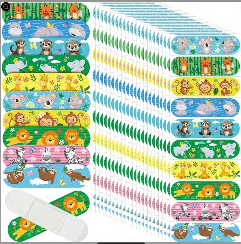 40pcs 50pcs 60pcs Per Set Cartoon Band Aid Sticking Plaster for Wound Dressing Patch Children Kids Woundplast Adhesive Bandages