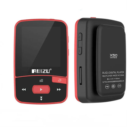 music player RUIZU X50 Sportmp3 player bluetooth  Clip Mini Support FM,Recording,E-Book,Clock,Pedometer mini mp3 player