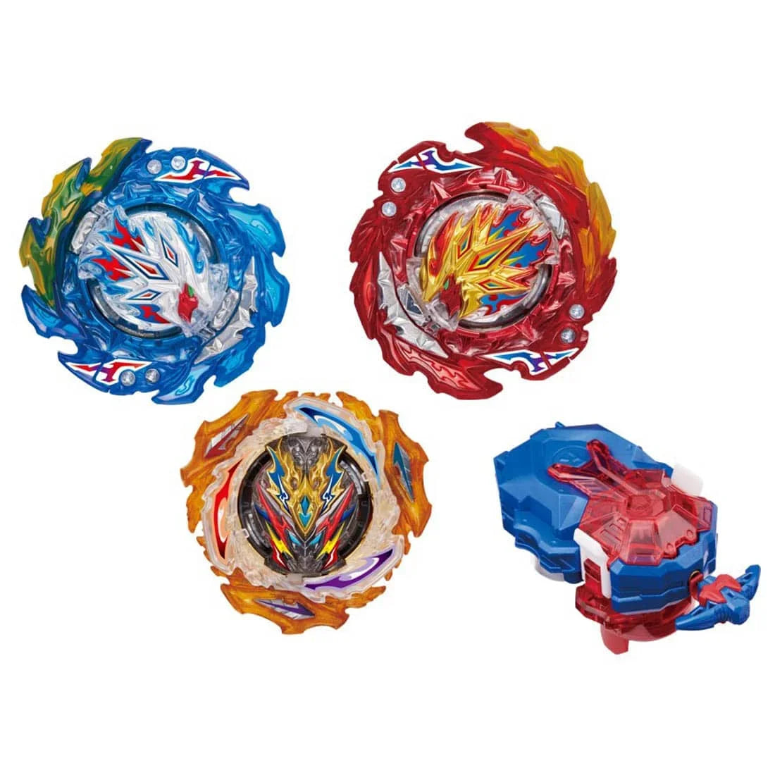 Original Takara Tomy Beyblade Burst BU B-203 Helios Hyperion Ultimate Fusion DX Set