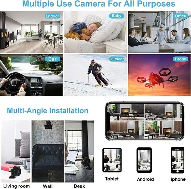 A9 WiFi Mini Camera Recorder Security Monitoring Wireless Video Mini Camera Recorder Voice Camera Smart Home For Infants And P