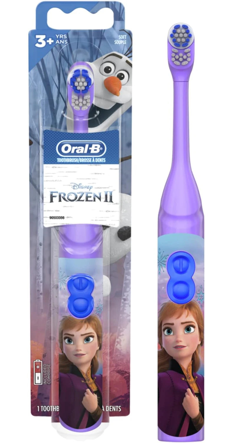 Oral-B Kids Electric Toothbrush Soft Bristle Gentle Clean Teeth Featuring Princess for Girl Toddlers Tooth Brush for kids age 3+