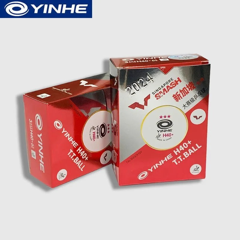 Original Yinhe WTT Pingpong Balls 2024 Singapore Grand Slam Table Tennis Balls Seam H40+ ABS New Materials