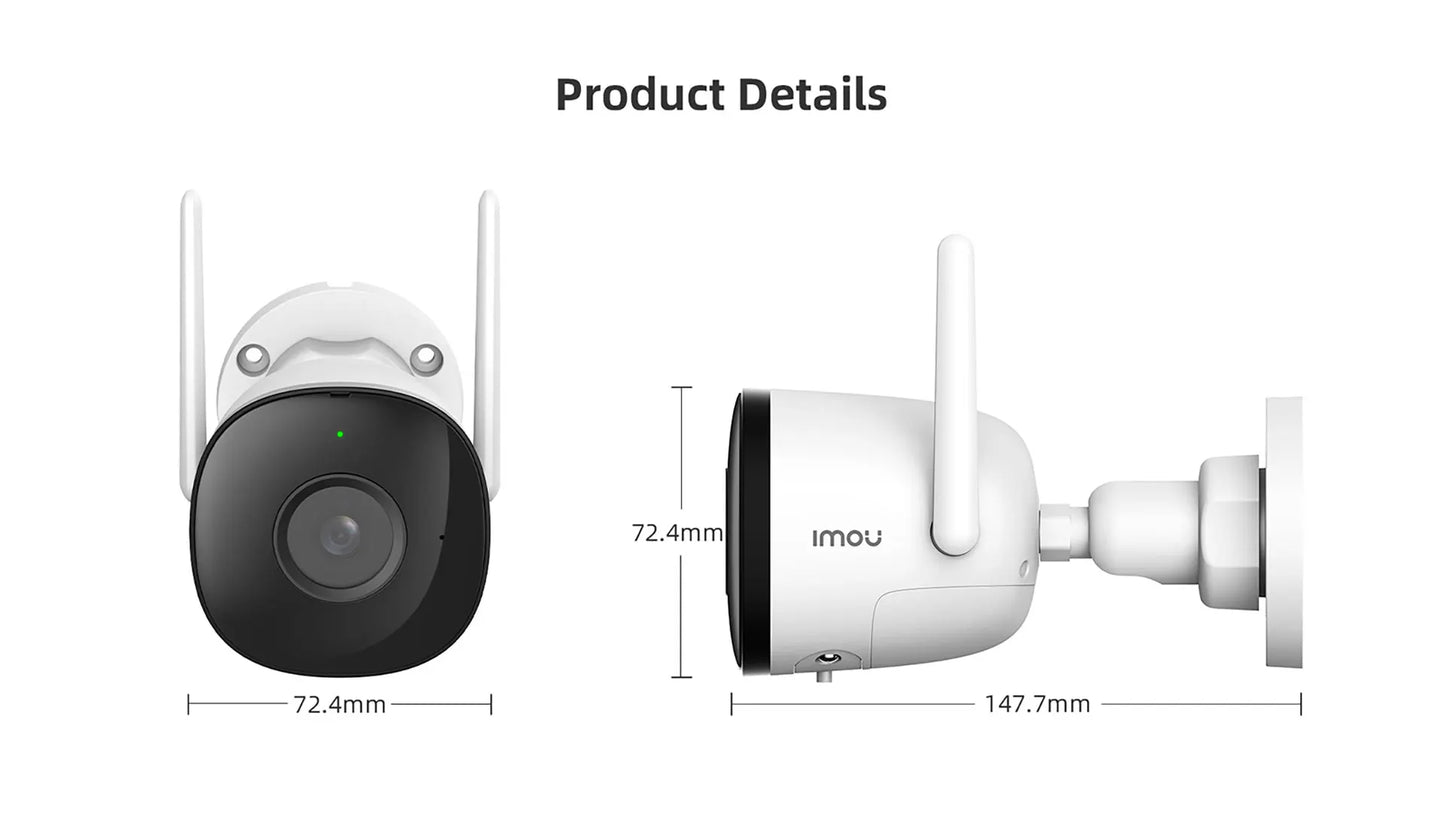 3PCS IMOU Bullet 2C 4MP Wifi Camera IP67 Weatherproof AI Human Detection Outdoor Surveillance IP Security Camera Wholesale