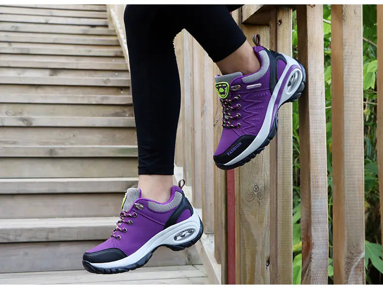 Women Sports Shoes Platform Sneakers Fashion Outdoor Hiking  Non-Slip Casual Shoes Low Top Running Shoes Women Footwear