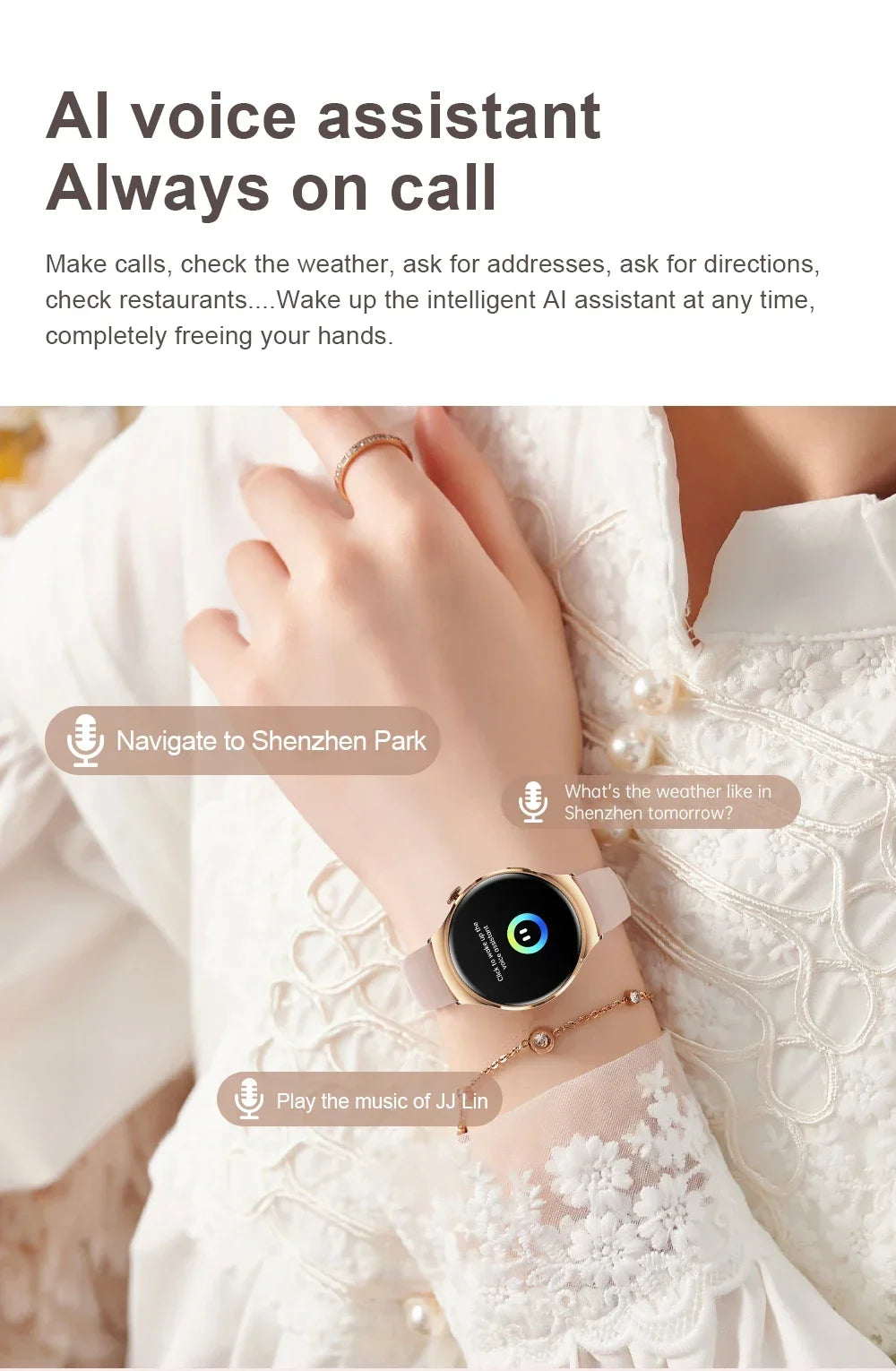 2024 New  For Huawei IOS GPS Track Smart Watch Women HD Screen Heart rate NFC Bluetooth Call Waterproof Blood Sugar Smartwatches