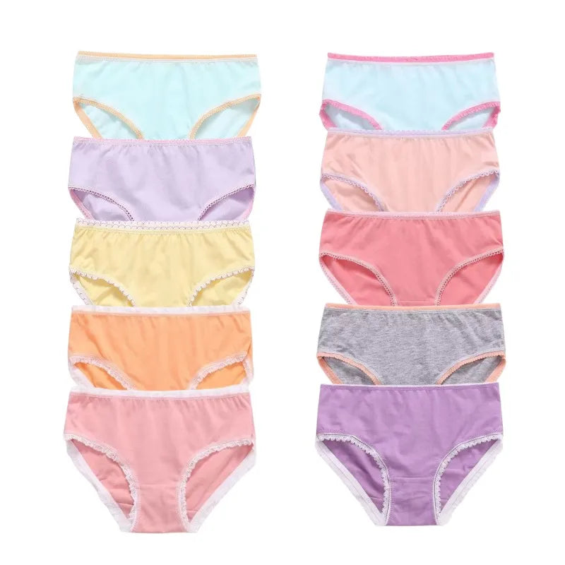 18Pc/Lot Soft Comfortalbe Baby Girls Underear Cotton Panties for Girls Kids Short Briefs