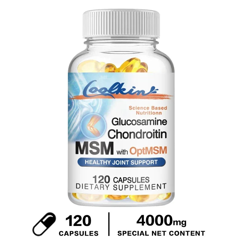 Glucosamine Chondroitin MSM and OptiMSM - Promotes Skin, Nail and Joint Health