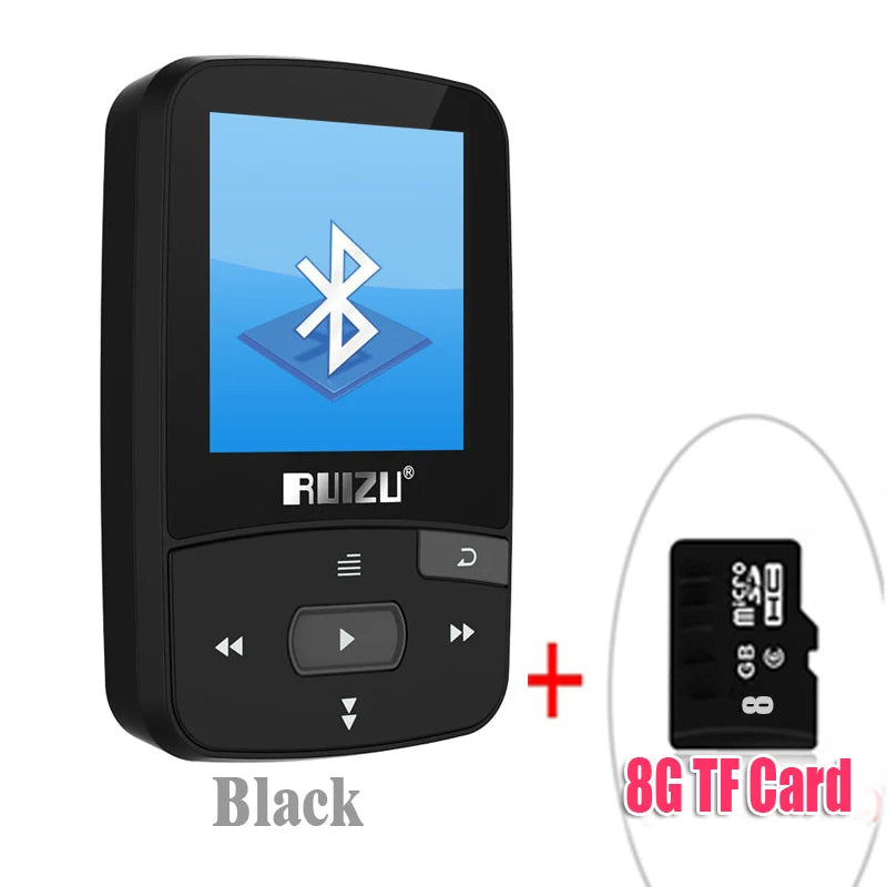 music player RUIZU X50 Sportmp3 player bluetooth  Clip Mini Support FM,Recording,E-Book,Clock,Pedometer mini mp3 player