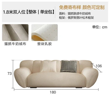 Comfortable Relaxing White Sofa Set, Modern Living Room, Lazy Sofa, Nordic Designer, Sofy Do Salonu, Garden Furniture