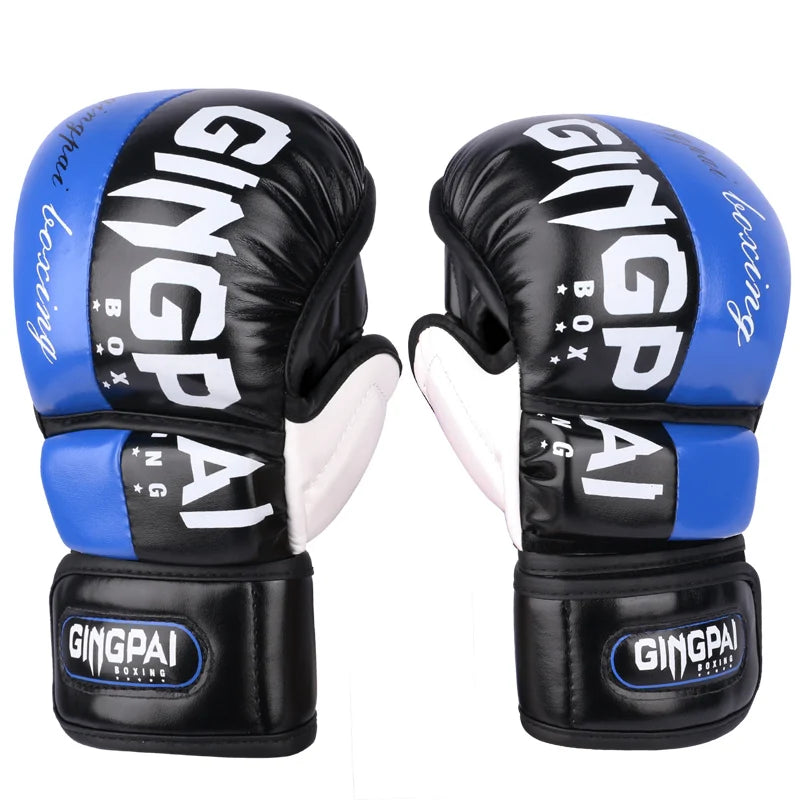 Professional MMA Half-Finger Fighting Boxing Gloves Thickened Sanda Free Fighting Mixed Martial Arts Training Gloves