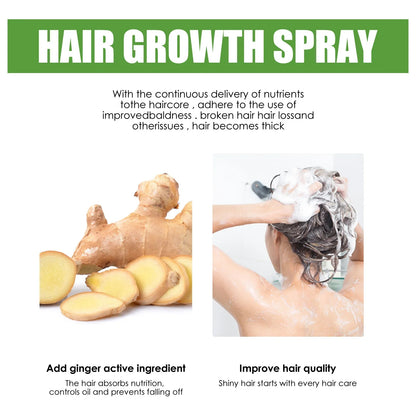 Serum Ginger Extract Anti Hair Loss Spray Products Treatment Hair Thinning Dry Fast Repair Prevent