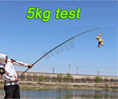 2.7-4.5M Carbon Fishing Rod 100kg above Superhard Long Distance Throwing shot Rod Telescopic Sea Boat High Quality Fishing Rods