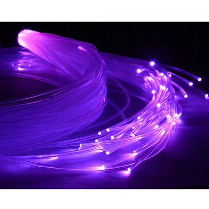 Hot sales fiber optic roll end glow PMMA plastic fiber optic end glow cable for optic fiber lighting