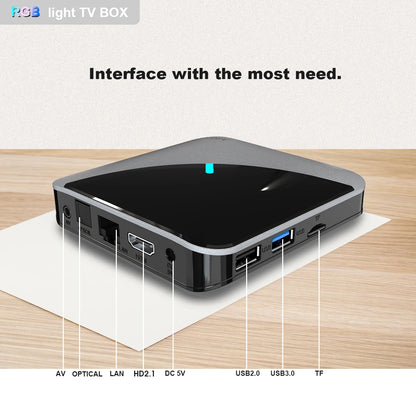 A95X Smart TV BOX  F3 Air 4K 2.4G/5G Dual Wifi RGB Light Amlogic S905X3 4GB 32GB 64GB  Android 9.0 Media Player Set Top TV Box