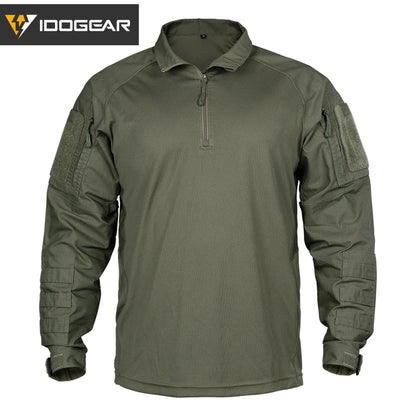 IDOGEAR UFS Tactical Shirt BDU Combat Clothes With Elbow Pads Slight Elasticity  Shirt Breathable 3116