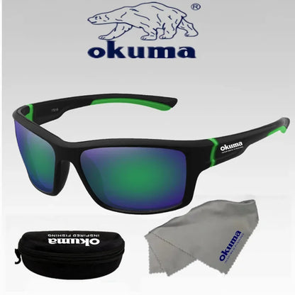 Okuma UV400 Fishing Sunglasses Men's Driving Shades Male Sun Glasses Hiking Fishing Classic Sun Glasses UV400 Eyewear