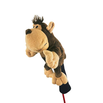 Cute cartoon animals Golf Club Head Covers Wood Head covers Driver Cover Plush doll protective cover