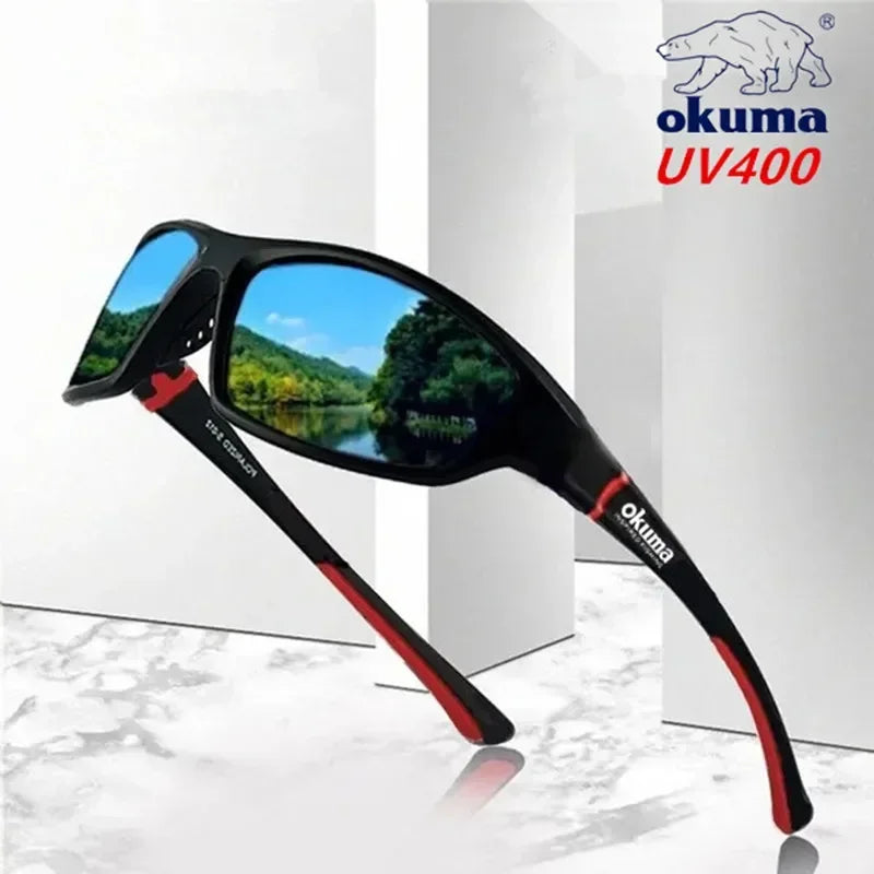 Okuma UV400 Fishing Sunglasses Men's Driving Shades Male Sun Glasses Hiking Fishing Classic Sun Glasses UV400 Eyewear