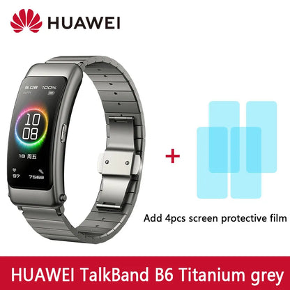 Huawei TalkBand B6 Smart Wristband Bluetooth 5.2 1.53 Inch AMOLED Screen Kirin A1 Processor Call Earphone Talk Band