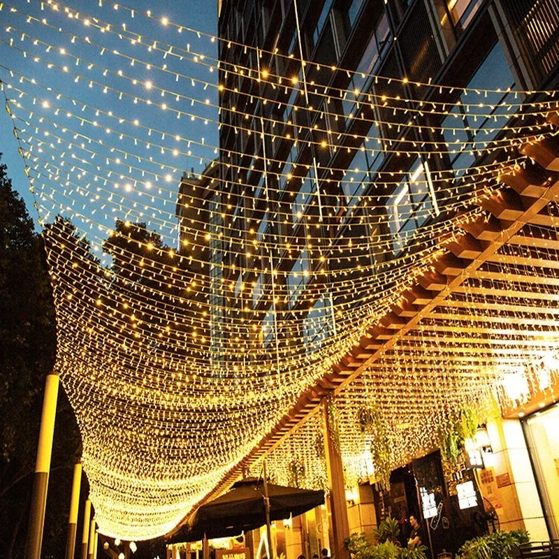 LED String Fairy Lights 1.5M-100M Chain Outdoor Garland Waterproof  220V/Battery/USB for Wedding Party Tree Christmas Decoration