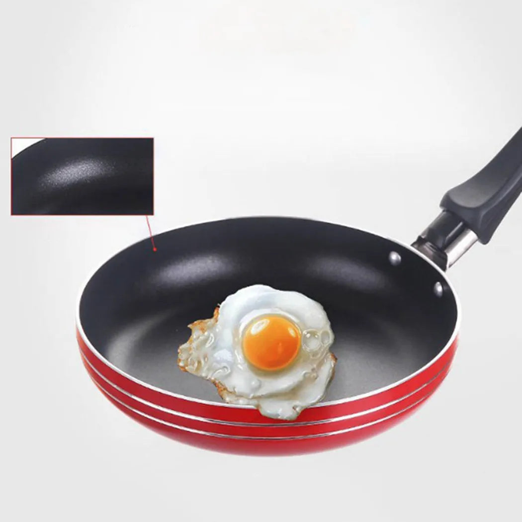 12cm/14cm/16cm Mini Frying Pan Non-Stick Steel Frypan Pot Saucepan Random Color For Cookware Kitchen Cookware