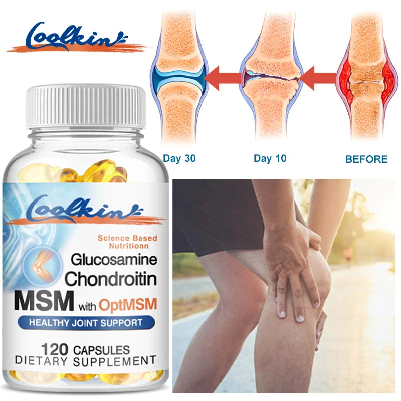 Glucosamine Chondroitin MSM and OptiMSM - Promotes Skin, Nail and Joint Health