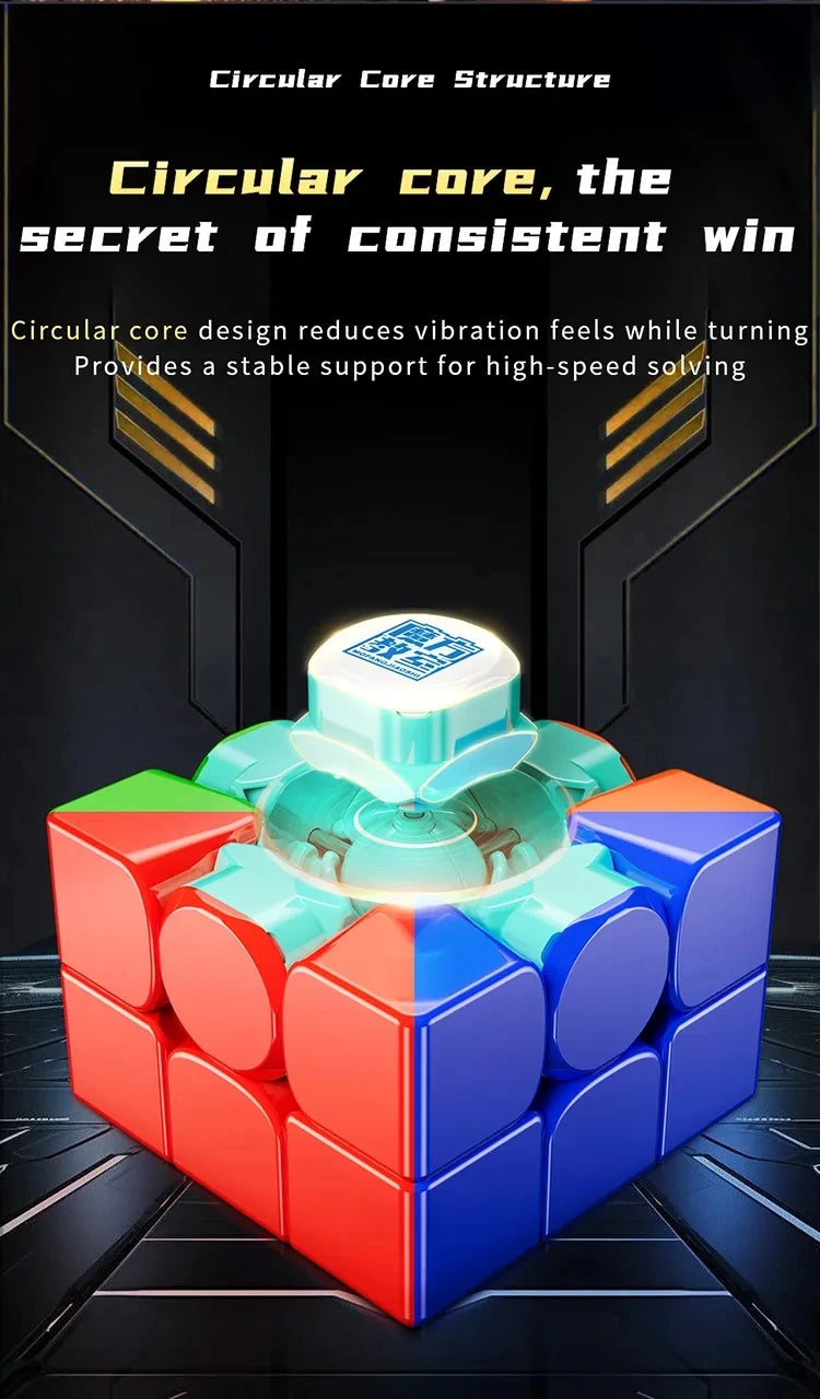 MoYu RS3M V5 3X3 Magnetic Magic Speed Cube Professional Fidget Toys RS3 M 2023 V5 Cubo Magico Puzzle