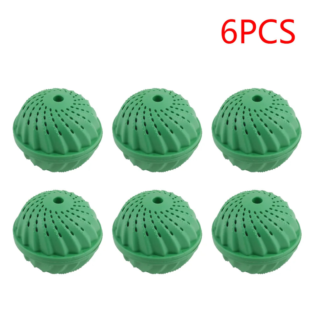 1-6PCS Eco-Friendly Wash Ball - Washing Machine Non-Chemical Detergent Laundry Ball  Household Eco Hi-Ball