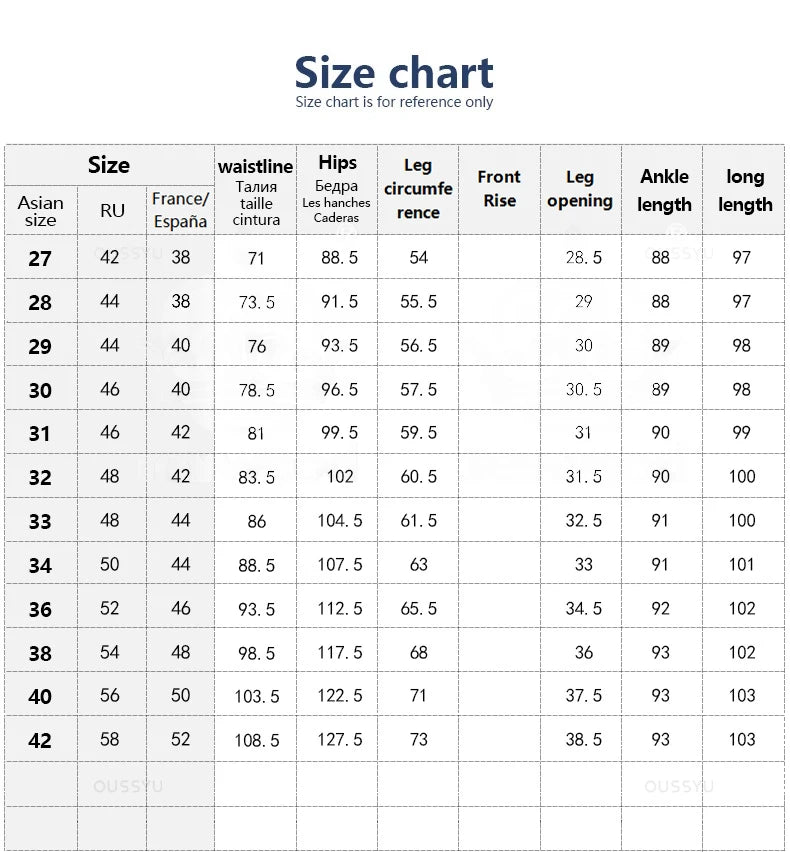 Spring Summer Suit Pants Men Stretch Business Elastic Waist Slim Ankle Length Pant Korean Trousers Male Large Size 40 42