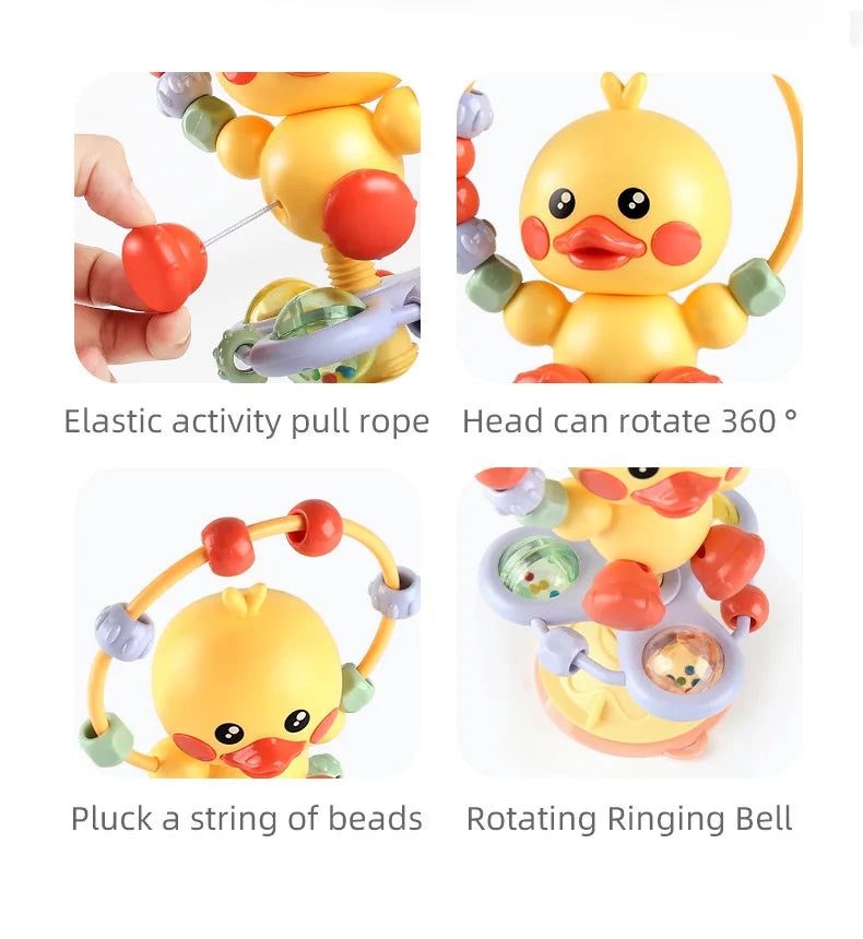 Baby cartoon soothing ringing toy fun sound effects nursery rhyme baby dining table suction cup puzzle early education toy